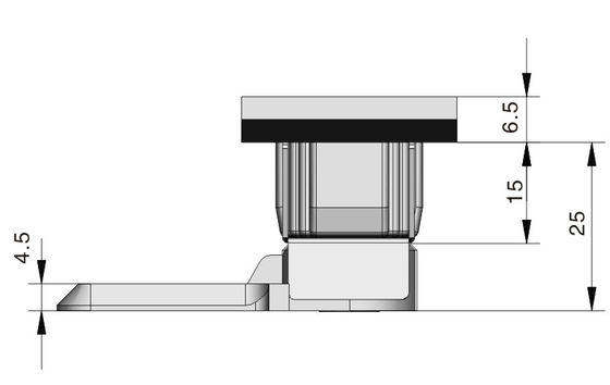 Customized Version Quarter Turn Lock Cylindrical Square Cam Latch